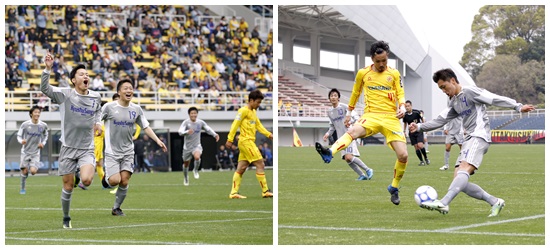 九産大サッカー部 プロチーム相手に健闘 九州産業大学