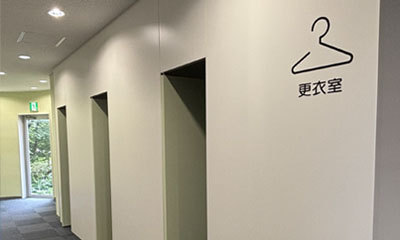 写真：更衣室