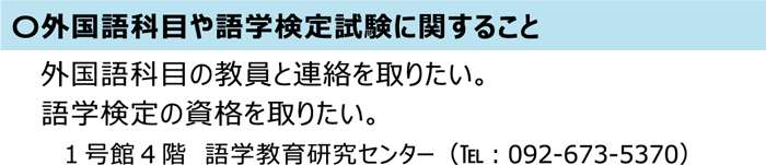 外国語科目や語学検定試験に関すること