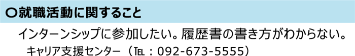 就職活動に関すること