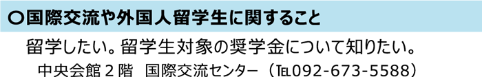 国際交流や外国人留学生に関すること