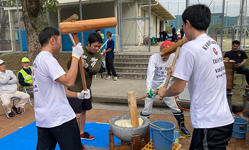 香椎祭つきたて餅の販売