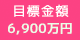 目標金額：6,900万円