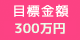 目標金額：300万円