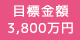 目標金額：3,800万円